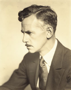 Eugene O'Neill, formal portrait, profile